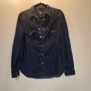 Gap denim button up